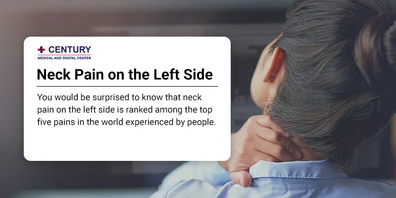 Neck pain on left side after sleeping best sale